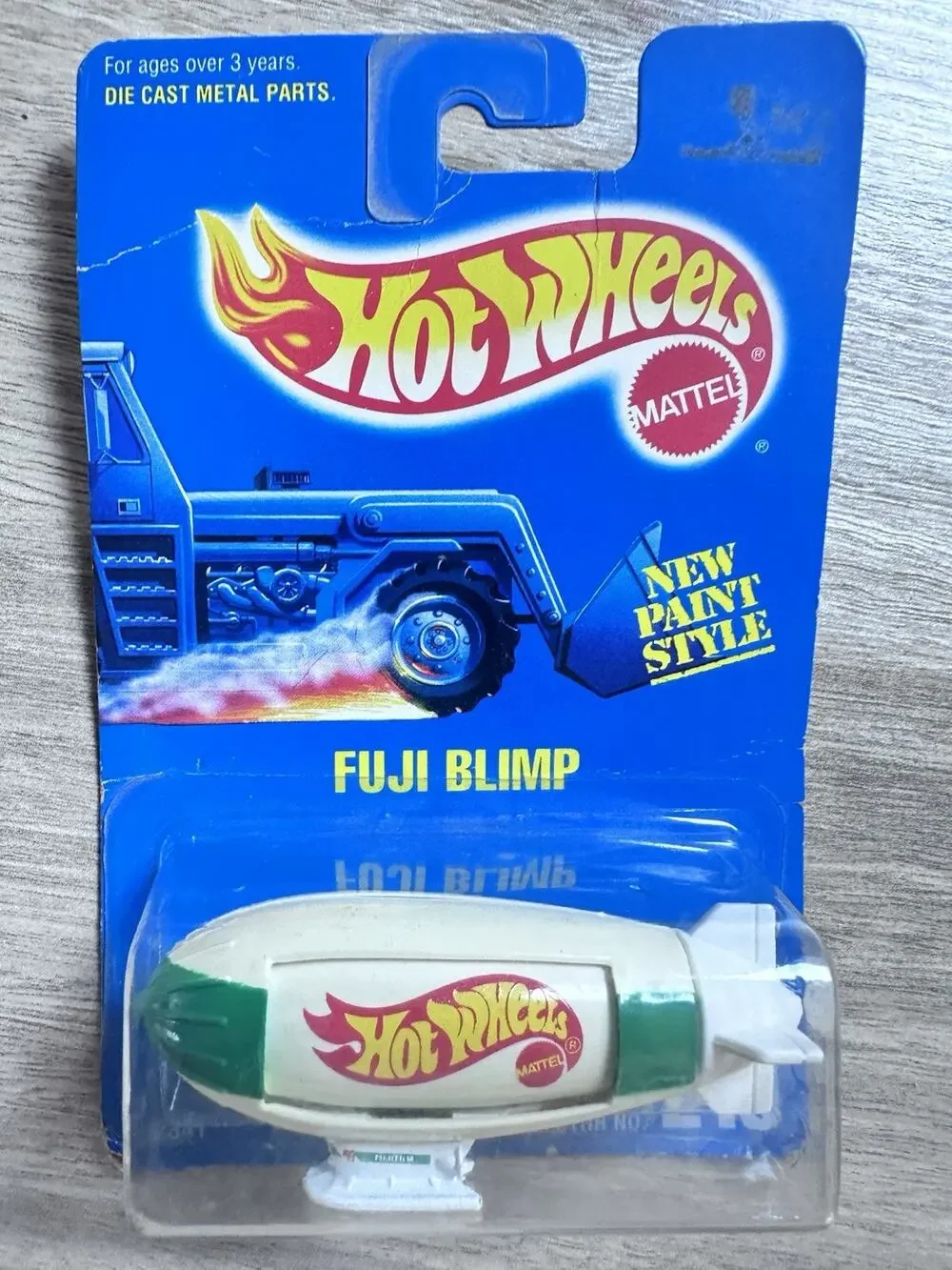 Hot Wheels 1991 Fuji Blimp #249 FujiFilm New Paint Style Sealed Vintage H45